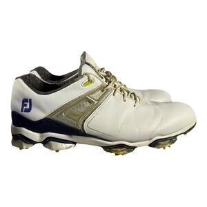 FootJoy Tour X Golf Shoes Men’s 11M White Navy Cleated 55404
